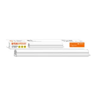 【特力屋】OSRAM 歐司朗 星皓5W T5 LED支架燈 1尺 黃光 2入