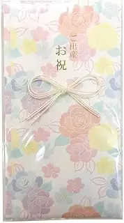 Ehime Paperwork KP-361-2P Celebration Bag, Baby Shower, Multi-Folded, Rose Pattern, 2 Pack