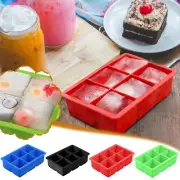 6 Grids Whiskey Silicone Ice Cube Tray Mould Large Mold Giant Square Ice-Mould✨