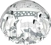 Cute Dachshund Dog Print Various Activities Shower Cap Reusable Soft And Lightweight Bath Hair Cap Long Hair