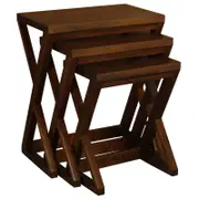 Centrum Furniture Manhattan Nesting Table - Set of 3 - Mahogany