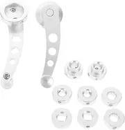 Generic 1 Pair Car Window Handle Crank Driver Car Windscreen Cleaner Blinds Car Shade Car Model Windows Car Gadgets Window Cleaner Tool Window Bars Security Tint Cars Aluminum Alloy Silver