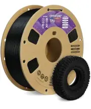 TPU Filament 1.75mm Flexible TPU Roll, 95A Soft 3D Printer 1kg Tpu Black