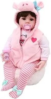 NC Reborn Toddler Doll 19" Cute Realistic Soft Silicone Dolls Newborn Baby Dolls with Clothes Toy Kids Children