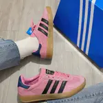 阿迪達斯 GAZELLE 室內鞋“BLISS PINK CORE BLACK”IE7002 運動鞋