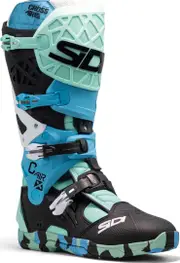 Sidi Crossair-X Motocross Boots, black-blue, Size 42 for Men Black Blue