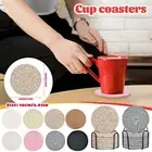Cotton Rope Placemat 8-piece Set With Stand Household Cotton Thread Dining