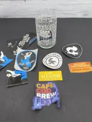 2024 Cape Cod Massachusetts Brewfest Craft Beer Glass Brewery Stickers Lot 1