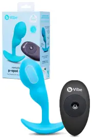 B-Vibe P Spot Snug Plug 3.9" Weighted Prostate Massager with Remote Control | 95g (3.4oz)
