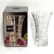 Mikasa Monarchy Cut Crystal Bud Vase Clear 4.75 Inches New With Box VZ006/612