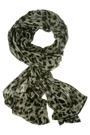 Crush Animal Print Scarf--HAM-96413M