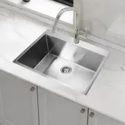 700x500mm Handmade Stainless Steel Undermount / Topmount Kitchen Laundry Sink