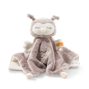 STEIFF德國金耳釦泰迪熊 Ollie Owl Comforter 貓頭鷹 嬰幼兒安撫巾