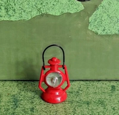 Miniature Red Lantern Kerosene Lamp for Dollhouse Fairy Garden Gnome Garden NEW