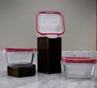 Pyrex Snapware 1-Cup Total Solution Square Food Storage Glass Set of 3