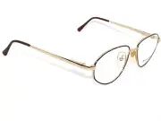 Modern Times Eyeglasses Sarah Demi Amber Gold Full Rim Metal Frame 52[]18 135