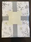 Dash Away Home Silver Gold Snowflakes Cloth Tablecloth 60” X 72” Christmas New