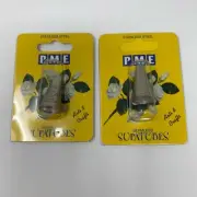 PME seamless stainless steel icing tip ST20B basketweave medium Set of Two