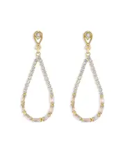 Ettika Angels City Crystal Open Drop Earrings