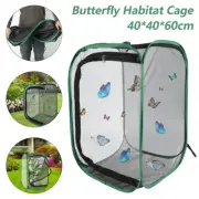 Butterfly Habitat Cage Enclosure Pop-up Collapsible Mesh Cage Caterpillars DeSMq