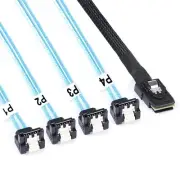 Mini SAS to SATA Cable 1M SFF-8087 to SATA Mini SAS Breakout Cable SFF8087 to...