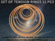 Large set of tensor rings, 11 rings by sacred measures, 144 MHz...Remen Cubit
