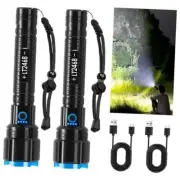 Rechargeable LED Flashlights High Lumen, 220,000 Lumens Super Black LT2468-2