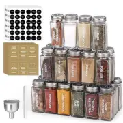 28 Pcs Glass Spice Jars Empty Seasoning Containers with Labels and Caps