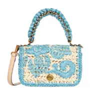 Etro Mini Woven Bond Bag One size light blue