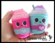 2 Frappe Ice Cream Drink Squishy Squeeze Stress Ball Soft Doh Filling - Like Sha