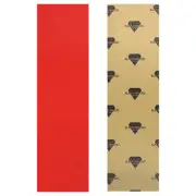 Black Diamond Grip Longboard Skateboard Griptape Sheet Red 10" x 48"