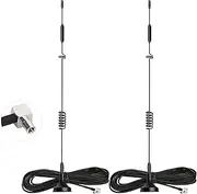 Bingfu 4G LTE Antenna Magnetic Base MIMO TS9 Right Angle Aerial 8dBi 2-Pack Compatible with MiFi Hotspot Router USB Modem Dongle Netgear LB2120 Nighthawk M1 MR1100 M2 MR2100 AC785 AC797 AC790