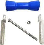 Xiaojiang Store 8 Inch Blue Hard Plastic Boat Trailer Keel Roller PE 200mm Self Centering with Bolt Accessories Parts (Color : C)