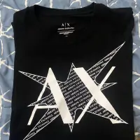 在飛比找蝦皮購物優惠-精品 AX armani exchange 衣服 黑色 短袖