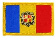 ANDORRA ANDORRAN FLAG PATCHES COUNTRY PATCH BADGE IRON ON NEW EMBROIDERED