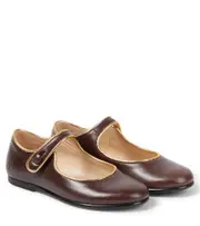[Bonpoint] Bonpoint Baby Ella leather ballet flats UK 9 brown