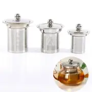 Reusable Mesh Infuser Tea Strainer Leaf Spice Filter Stainless-Steel For Teapot