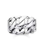 Genuine THOMAS SABO Sterling Silver Curb Links Ring TR2328