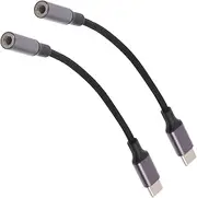 ETHZZLE 2pcs C to Audio Adapters Durable Headphone Adapter for Sound Type C to Aux Converter for Headphones and Audio Devices