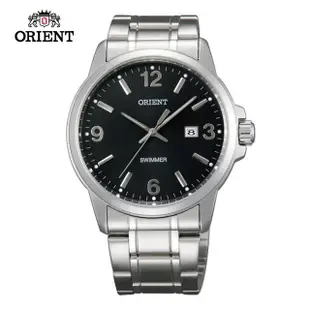 【ORIENT 東方錶】ORIENT 東方錶 OLD SCHOOL系列 復古風石英錶 鋼帶款 黑色-41.0 mm(SUNE5005B)