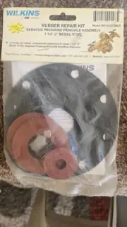 Wilkins Rubber Repair Kit Reduced Pressure Principle Assembly