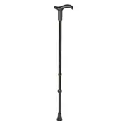 Rebotec Simplex, Ambidextrous walking stick with Fritz or Derby Handle, Black
