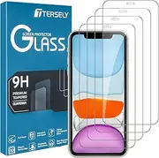 [T Tersely] [4 Pack] Tempered Glass Screen Protector for iPhone 11/ iPhone XR (6.1 inch), 9H Hardness Case Friendly Screen Protectors Anti-Scratch Film Guard