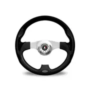 Autotecnica Monza 3-Spoke Steering Wheel Black 350mm Universal Black/Red/Blue