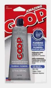 Amazing Goop Plumbing Clear PVC Adhesive & Sealant Waterproof 3.7oz 150011