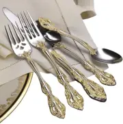 Oneida 20-Pc Golden Michelangelo 18/10 Flatware Set ~~ Service for 4 ~~