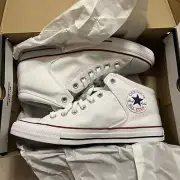 Converse Mens Ctas High Street Mid White Skateboarding Shoes Size 9.5 US