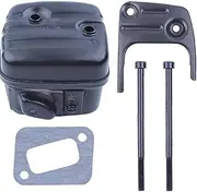 Chainsaw Exhaust Muffler Kit Compatible with Husqvarna 350 353 346XP 345 340 E EPA Chainsaw 5PCS Mufflers