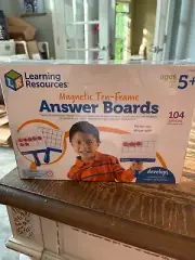 Learning Resources Answer Boards, Magnetic, 100 Counters, 4 Boards NEW