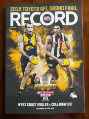 2018 AFL GRAND FINAL Record West Coast Eagles Collingwood Magpies